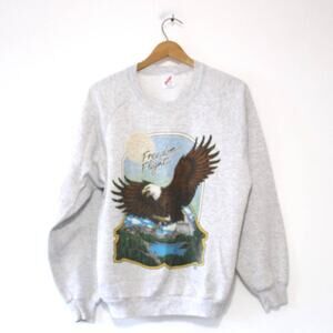 Vintage Freedom Flight Eagle Sweatshirt Large
